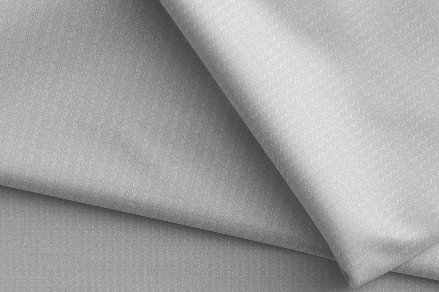 Ross Adlin Collection Giza Rich Cotton – Light Silver Dobby Micro-Structured Fabric