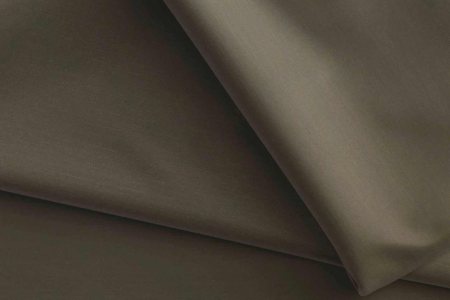 Olive Brown Superfine Giza Cotton Super 70’s Regal by Tessitura Monti