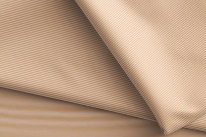 Warm Beige Lining Micro Structure Superfine Giza Cotton by Tessitura Monti