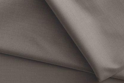 Taupe Brown Super 90’s Poly Wool Suiting Fabric by Adlantino for Jodhpuri Suits, Jackets and Trousers.