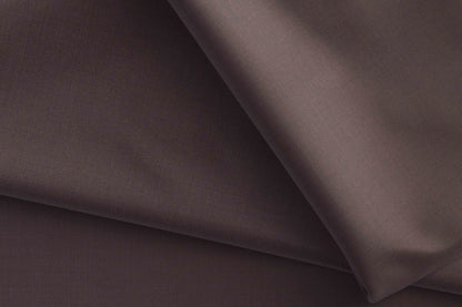 Elegant Espresso Brown Super 130’s Australian Merino Wool Poly Wool Suiting Fabric