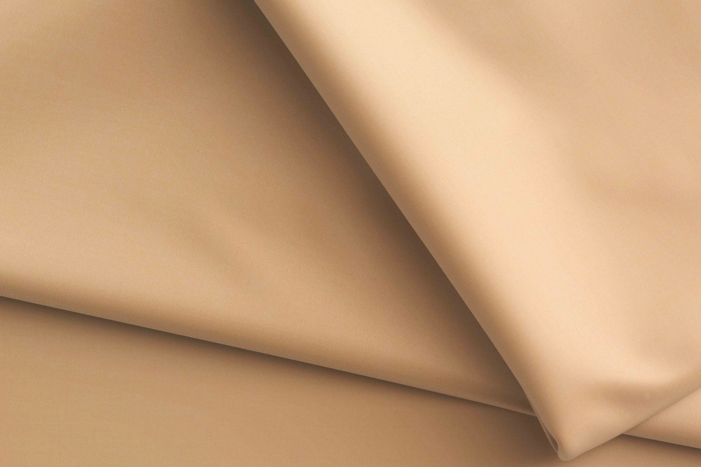 Sand Beige Mold Stretch High Density Giza Cotton Lycra Lining Fabric for Modern Menswear