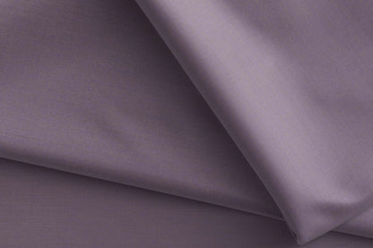 "Super 110’s Extrafine Merino Wool Misty Lavender Plain Suiting by Adlantino"