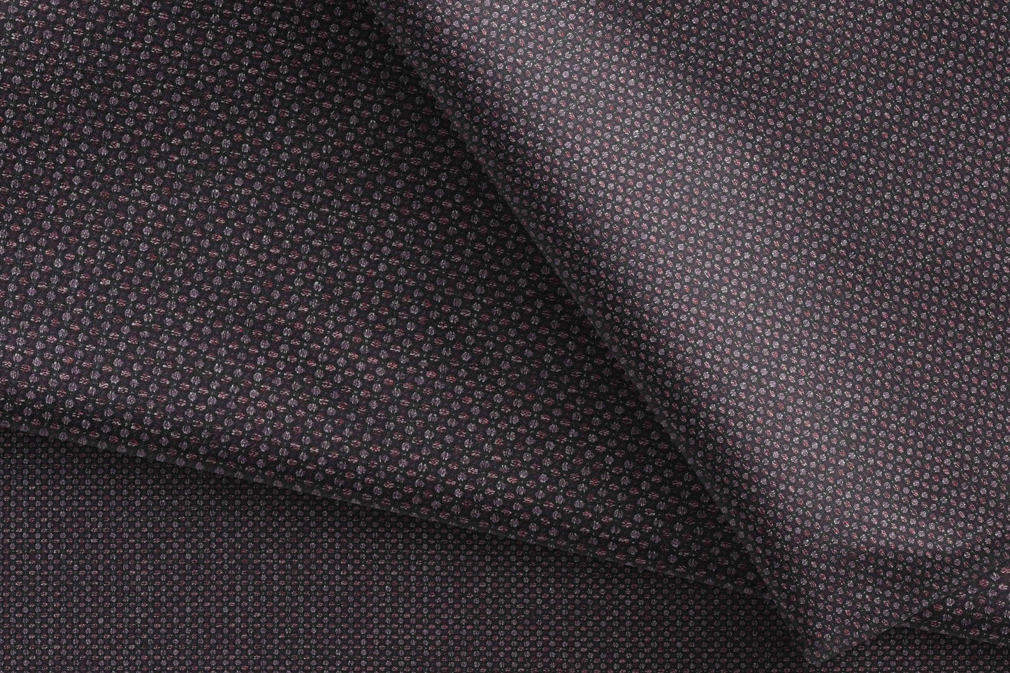 Plum Textured Micro-Weave Poly Wool Suiting Fabric for Jodhpuris, Koti, Jackets, Suits & Pants.