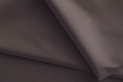 Super 130’s Extrafine Merino Wool Poly-Wool Suiting by Adlantino – Coffee Brown Modern Tailoring Fabric for Men.