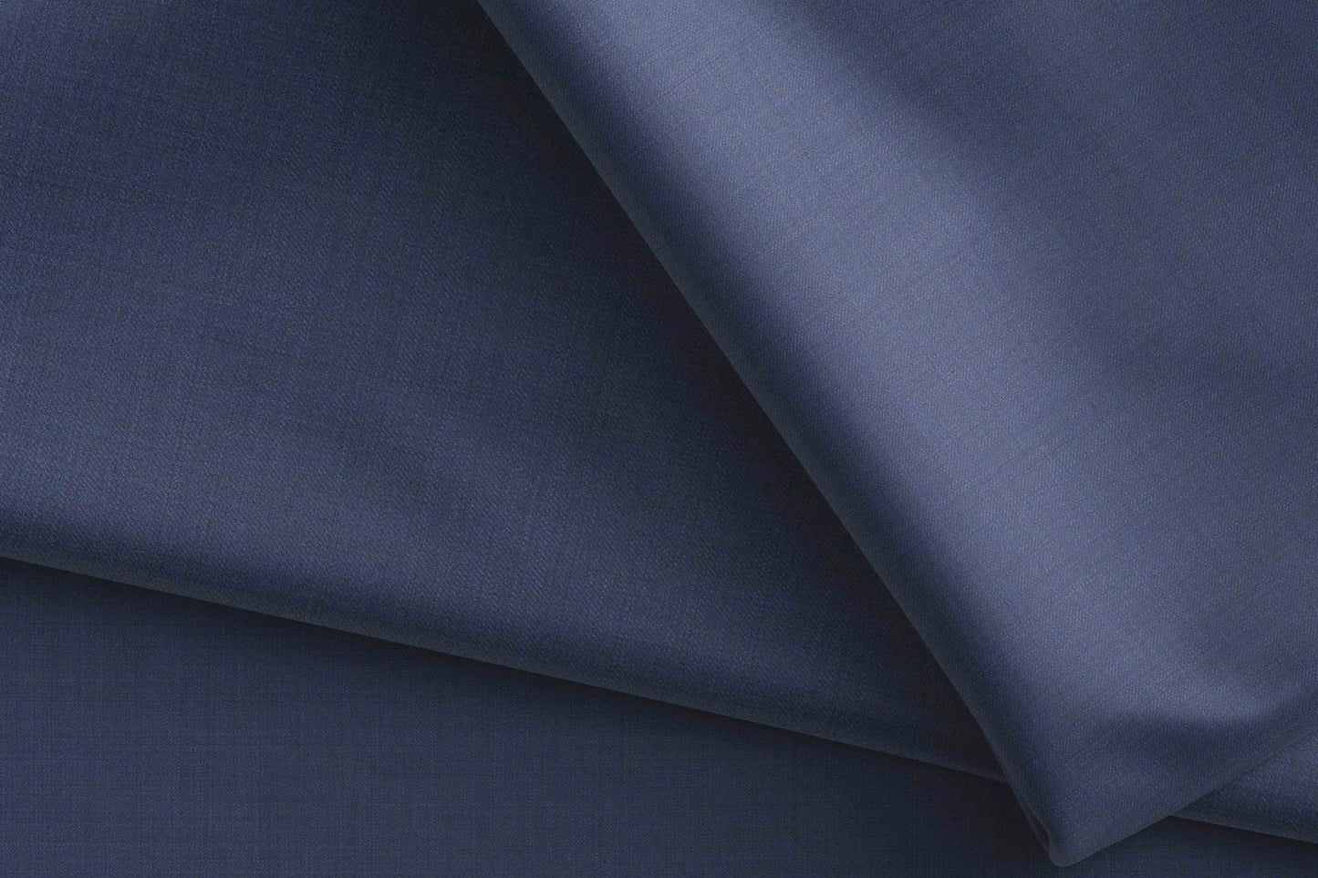 Modern Steel Blue Super 130’s Australian Merino Wool Poly Wool Suiting Fabric