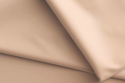 Nude Beige Mold Stretch High Density Giza Cotton Lycra Lining Fabric for Modern Menswear