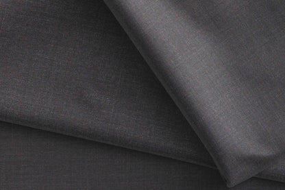 Deep Graphite Super 140’s Ultrafine Wool Rich Suiting Fabric