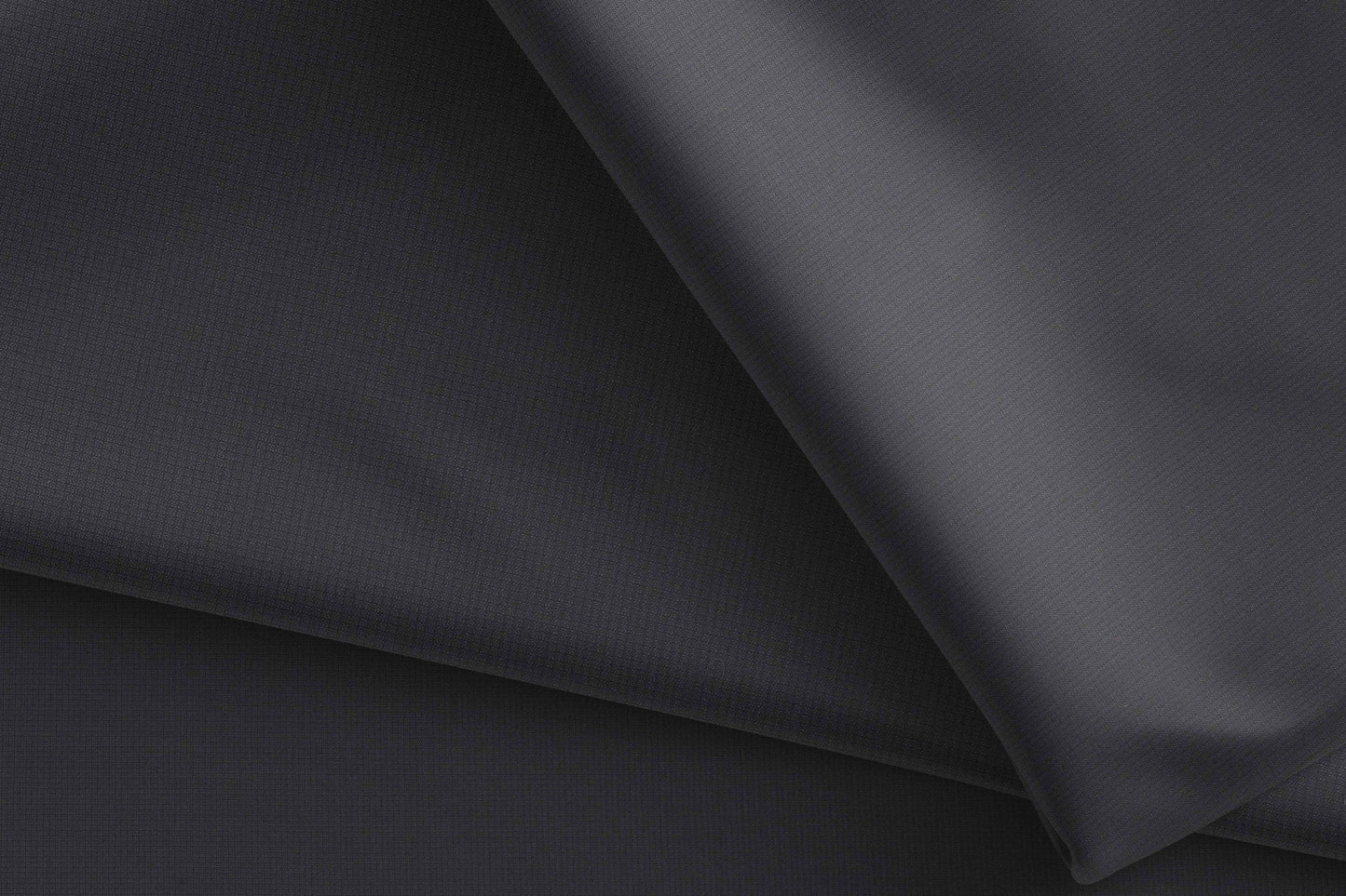Midnight Grey Super 90’s Extrafine Merino Poly Wool Micro Suiting Fabric for Modern Menswear