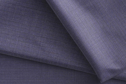 Steel Blue Super 130’s Extrafine Merino Micro Suiting Poly Wool Fabric for Modern Menswear