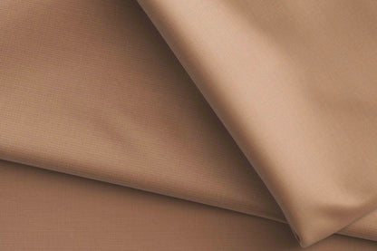 Camel Brown Super 90’s Extrafine Merino Poly Wool Micro Suiting Fabric for Modern Menswear