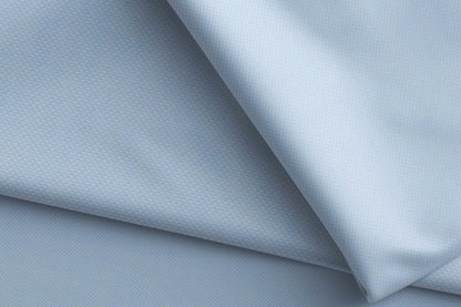 Tessitura Monti India 100% Superfine Giza Cotton – Ice Blue Dobby Micro Dots
