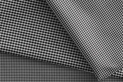 Black & White Micro-Check Giza Cotton Shirting Fabric