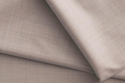 Elegant Beige Super 130’s Australian Merino Wool Rich Poly Wool Suiting Fabric