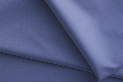 Slate Blue Super 100’s Extrafine Merino Wool Poly-Wool Suiting Fabric for Modern Mensweartest