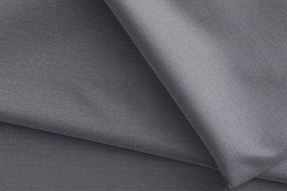 Modern Grey Super 100’s Extrafine Merino Wool Poly-Wool Suiting Fabric for Menswear
