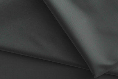 Adlantino Super 90’s Extrafine Merino Poly Wool Smoke Grey Plain Micro Suiting Fabric for Jodhpuris, Jackets, Suits & Trousers