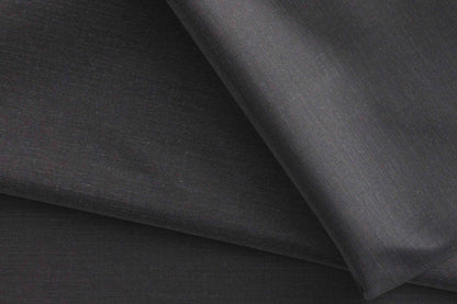 "Super 110’s Extrafine Merino Wool & Alpaca Blend Charcoal Grey Plain Suiting"
