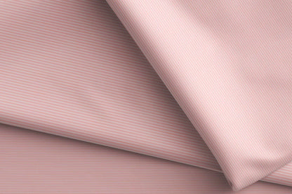 Blush Pink Lining Micro Structure Superfine Giza Cotton by Tessitura Monti