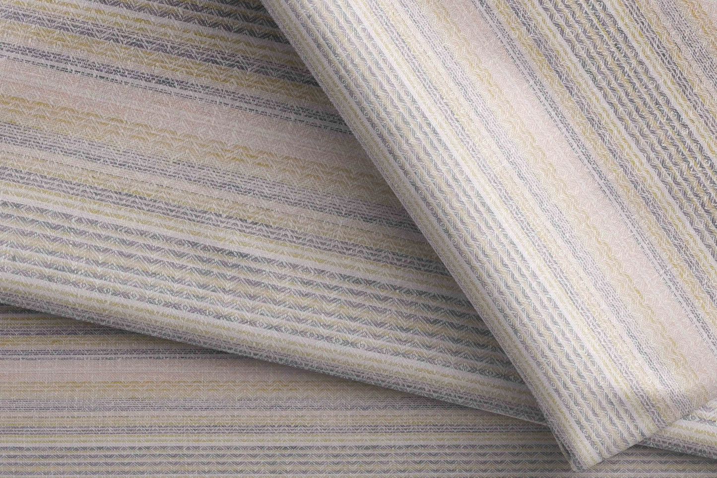 Pastel Micro-Stripe Wool–Linen