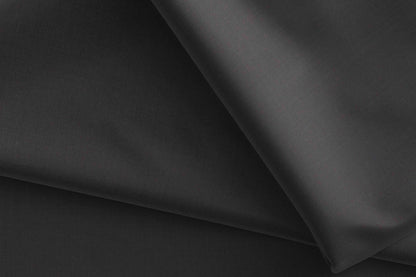 Onyx Black Super 140’s Ultrafine Wool Rich Suiting Fabric