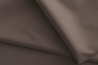 Chocolate Brown Mold Stretch High Density Giza Cotton Lycra Lining Fabric for Modern Menswear