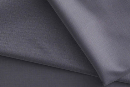Super 130’s Extrafine Merino Wool Poly-Wool Suiting by Adlantino Turkey – Slate Blue-Grey Fine Tailoring Fabric for Modern Men.