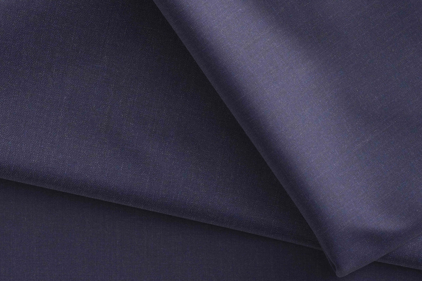 Rich Midnight Blue Extrafine Merino Poly-Wool Suiting Fabric