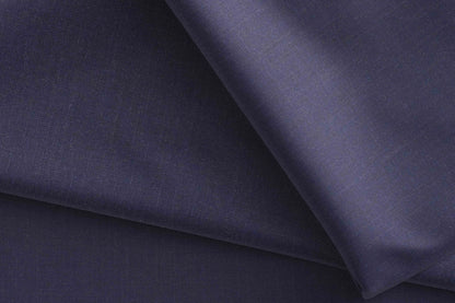 Rich Midnight Blue Extrafine Merino Poly-Wool Suiting Fabric