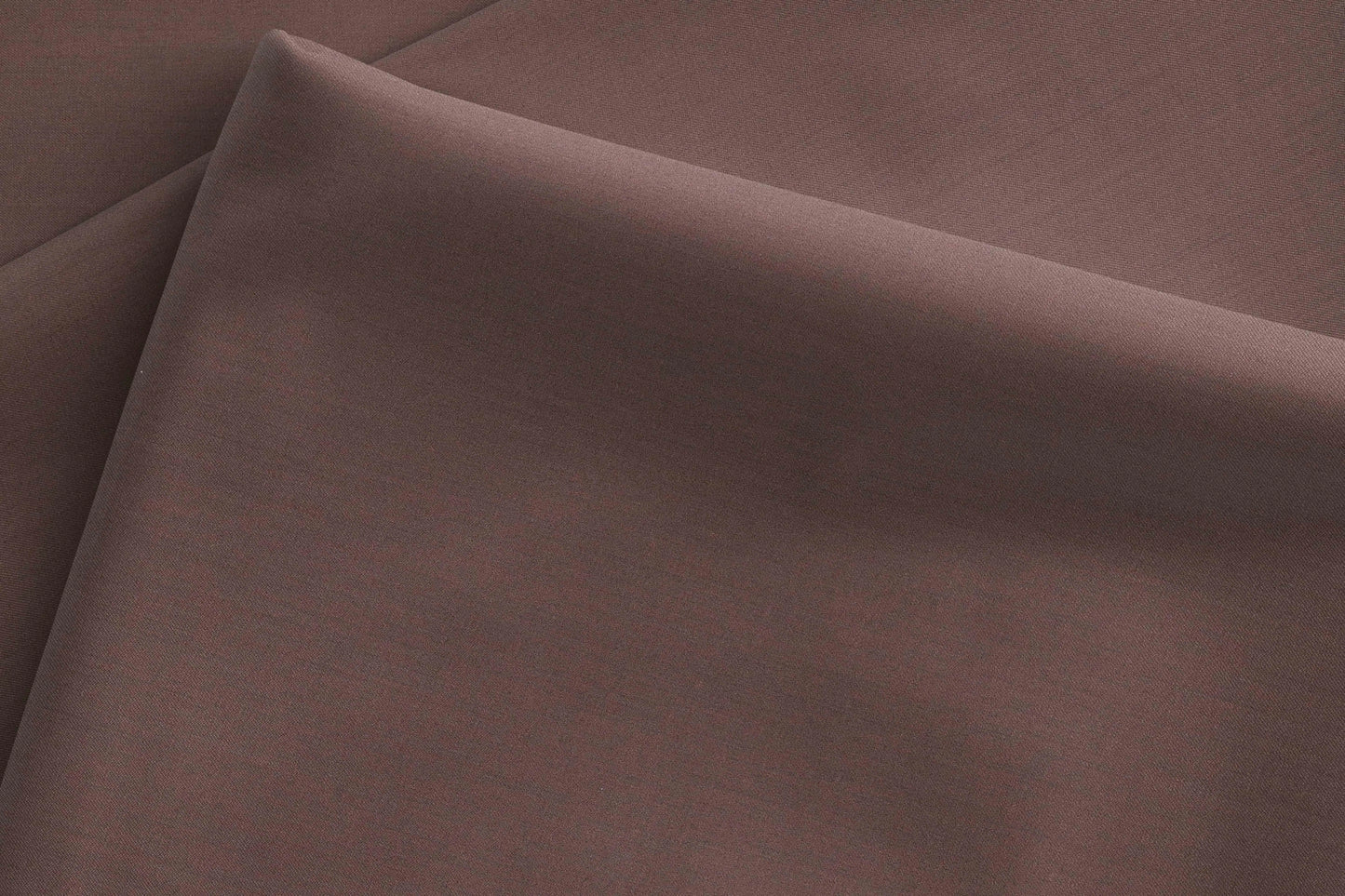 "Super 110’s Extrafine Merino Wool Cocoa Brown Plain Suiting"