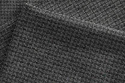 Charcoal Micro Check Super 90’s Poly Wool Suiting Fabric for Jodhpuris, Jackets and Suits.tom-murphy+1