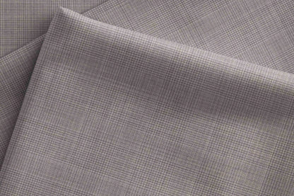 Super 90’s Extrafine Merino Wool Blended Suiting by Adlantino England — Silver Grey Lining Micro Structure Poly Wool for Modern Men’s Jodhpuris, Koti, Jackets, Suits & Pants