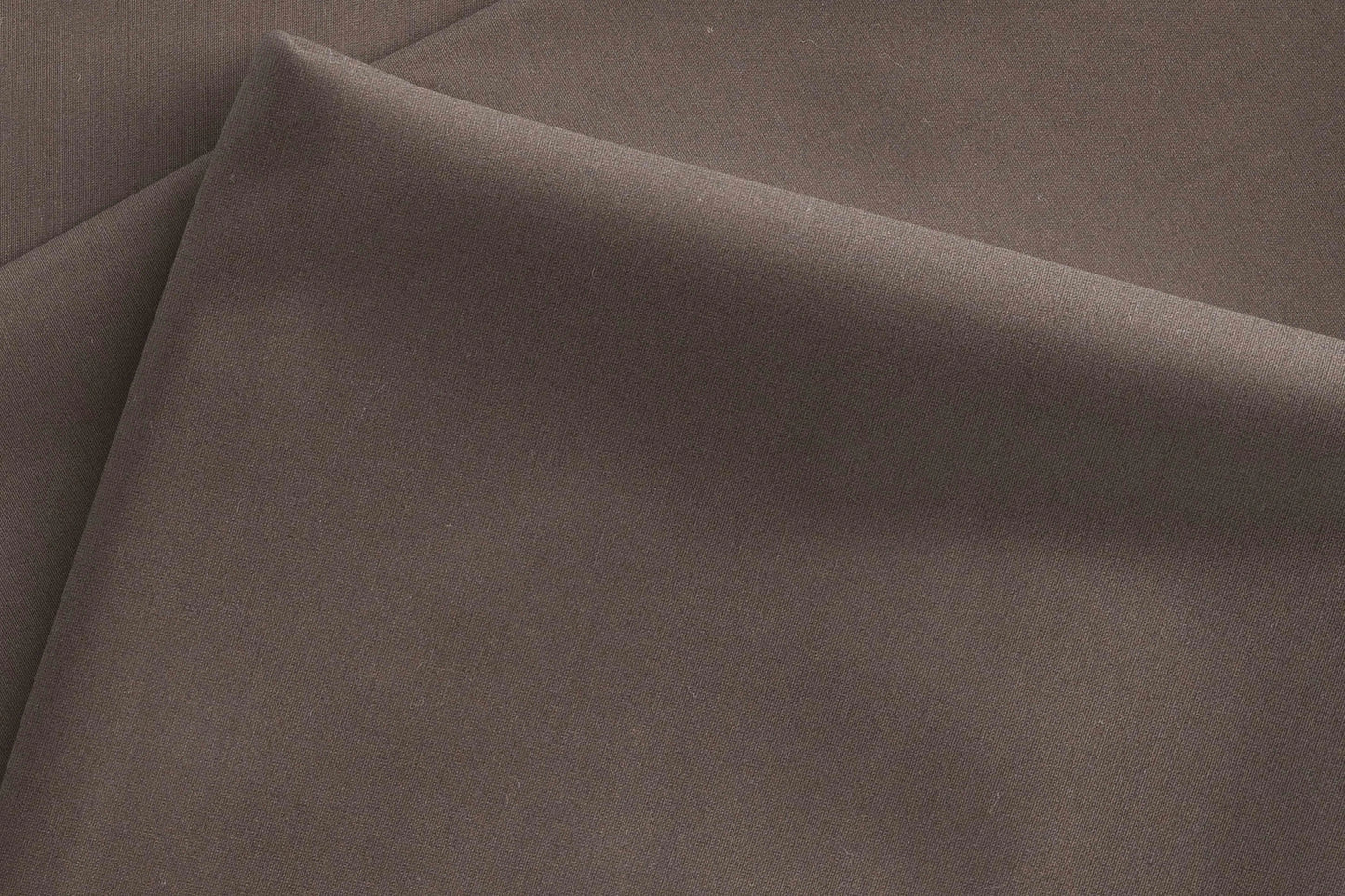 Chocolate Brown Mold Stretch High Density Giza Cotton Lycra Lining Fabric for Modern Menswear