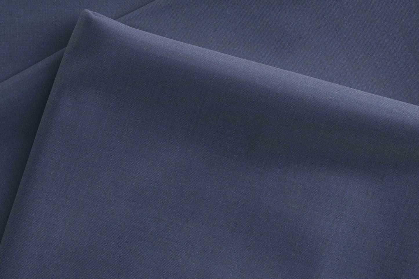 Modern Steel Blue Super 130’s Australian Merino Wool Poly Wool Suiting Fabric