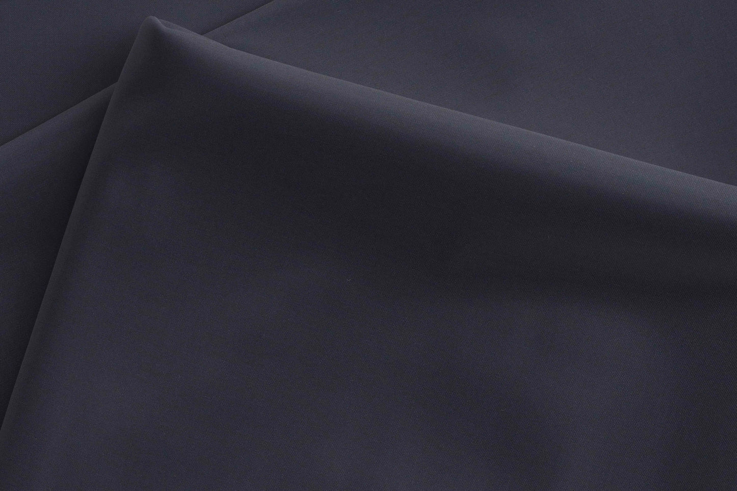 Adlantino Super 90’s Extrafine Merino Poly Wool Midnight Navy Plain Micro Suiting Fabric for Jodhpuris, Jackets, Suits & Trousers