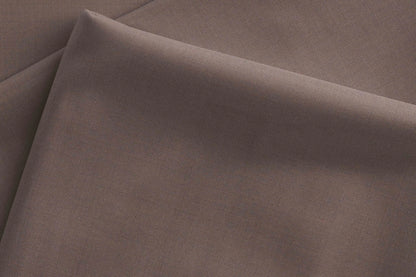 Coffee Brown Super 140’s Ultrafine Wool Rich Suiting Fabric