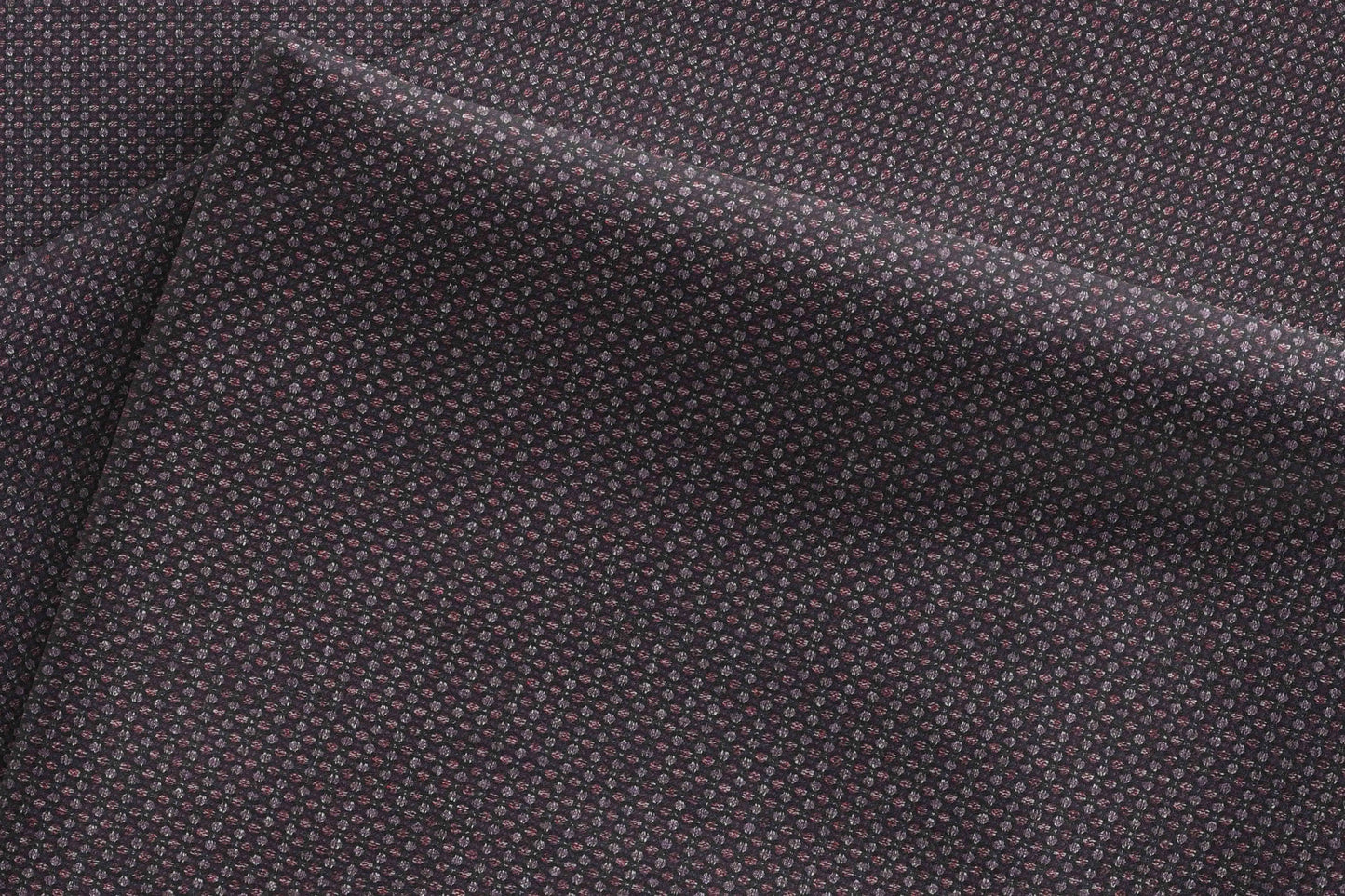 Plum Textured Micro-Weave Poly Wool Suiting Fabric for Jodhpuris, Koti, Jackets, Suits & Pants.