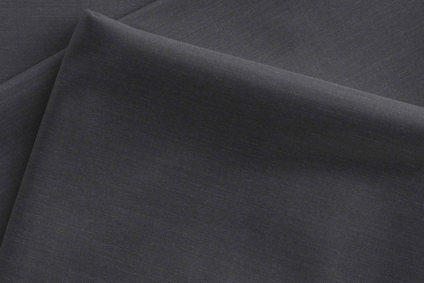 Adlantino England Super 90’s Extrafine Merino Poly Wool Suiting – Charcoal Plain Micro Structure