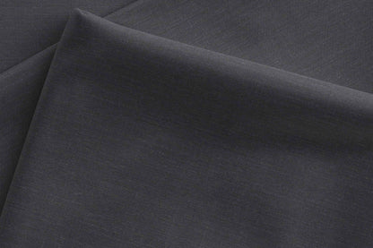 Adlantino England Super 90’s Extrafine Merino Poly Wool Suiting – Charcoal Plain Micro Structure