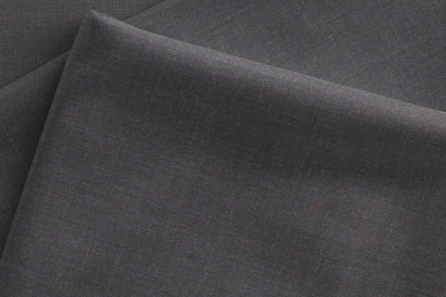 Deep Graphite Super 140’s Ultrafine Wool Rich Suiting Fabric