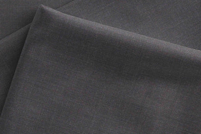 Deep Graphite Super 140’s Ultrafine Wool Rich Suiting Fabric