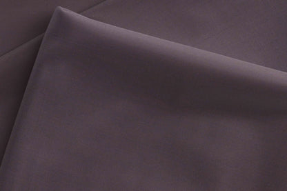 "Super 110’s Extrafine Merino Wool Rich Taupe Plain Suiting by Adlantino"