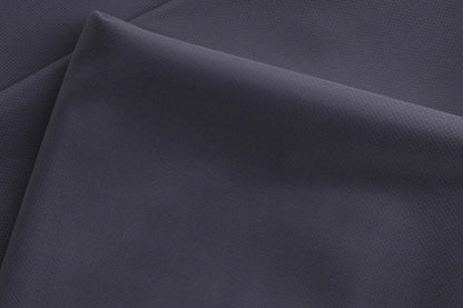 Navy Blue Super 90’s Extrafine Merino Poly Wool Checks Suiting Fabric for Modern Menswear