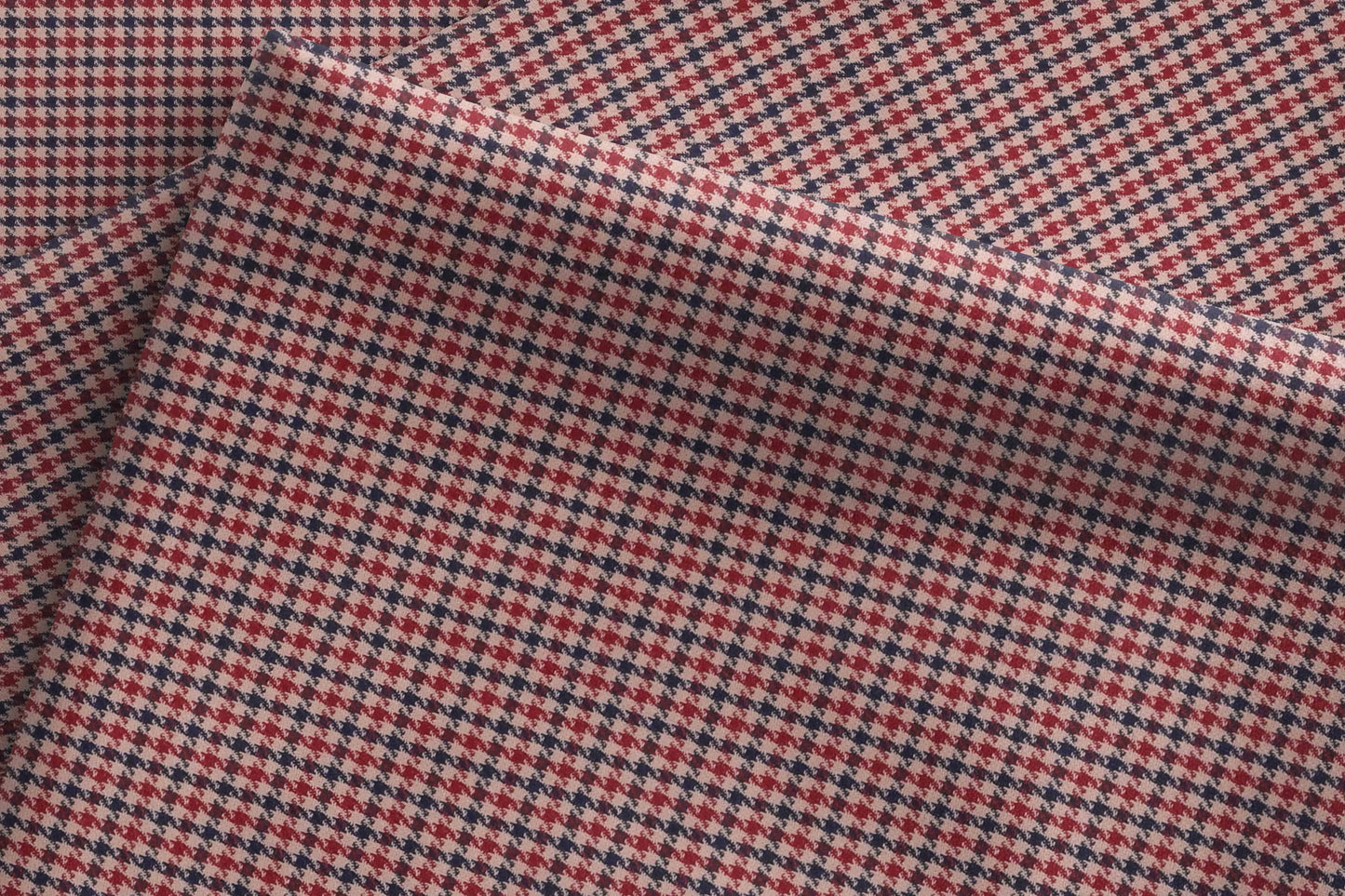 Chic Fine Merino Wool Polyester Blend Micro Checks Suiting