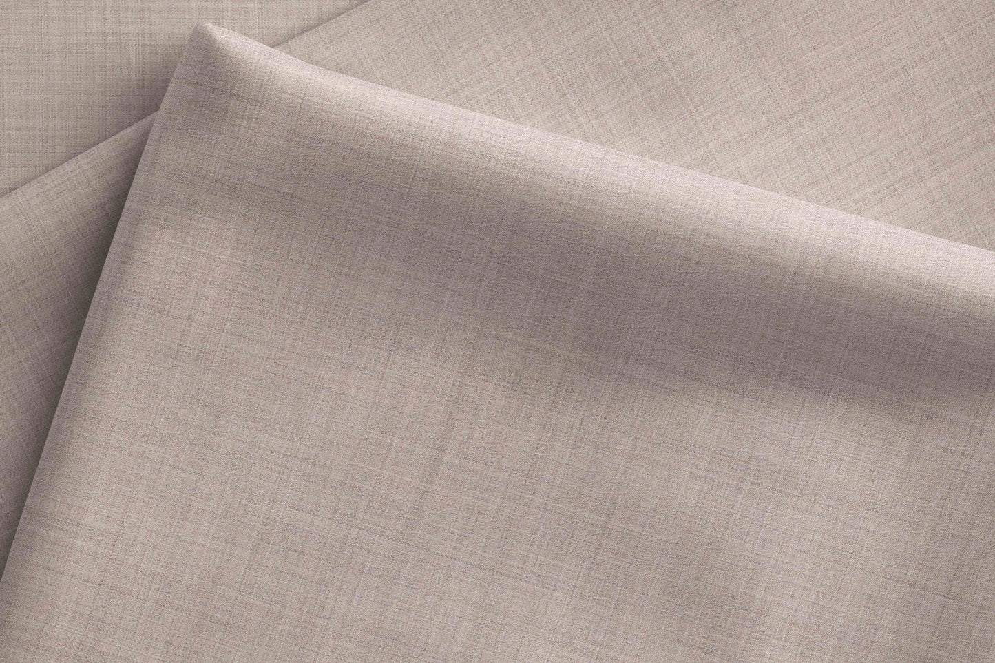 Elegant Beige Super 130’s Australian Merino Wool Rich Poly Wool Suiting Fabric