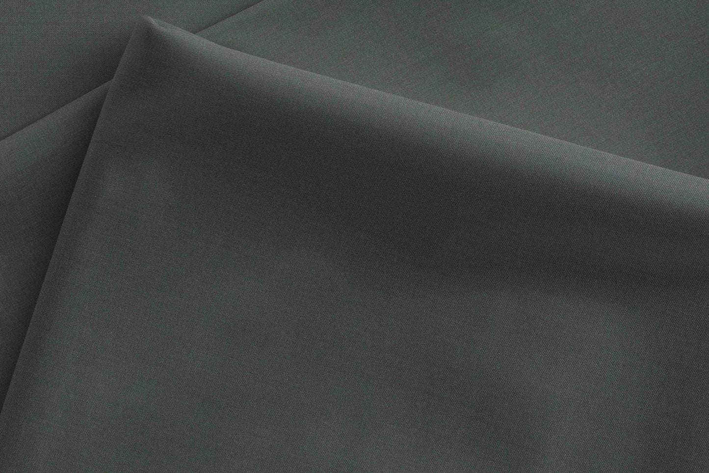Adlantino Super 90’s Extrafine Merino Poly Wool Smoke Grey Plain Micro Suiting Fabric for Jodhpuris, Jackets, Suits & Trousers