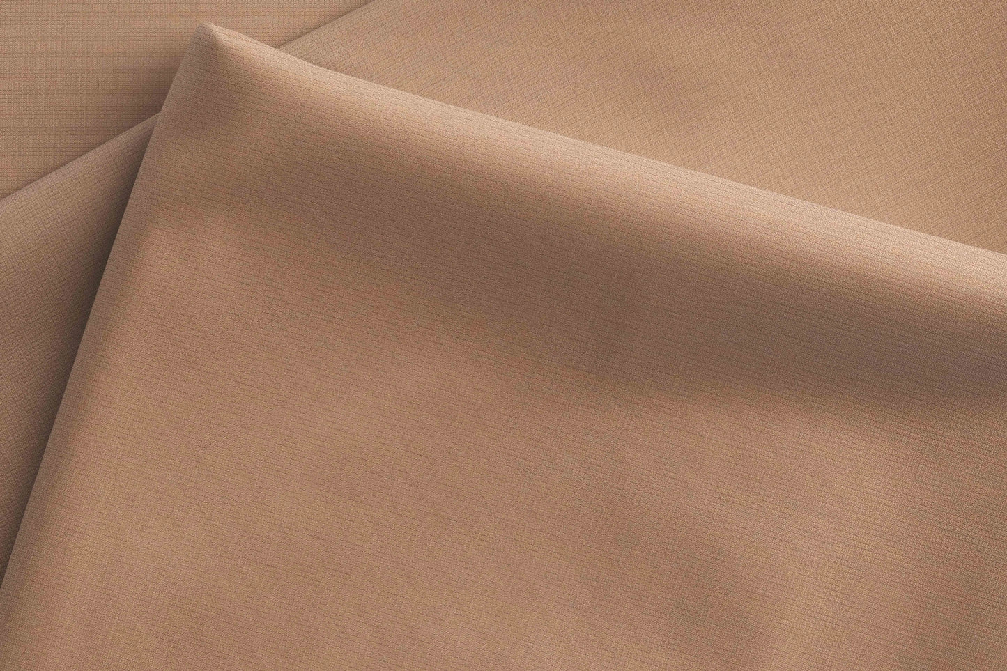 Camel Brown Super 90’s Extrafine Merino Poly Wool Micro Suiting Fabric for Modern Menswear