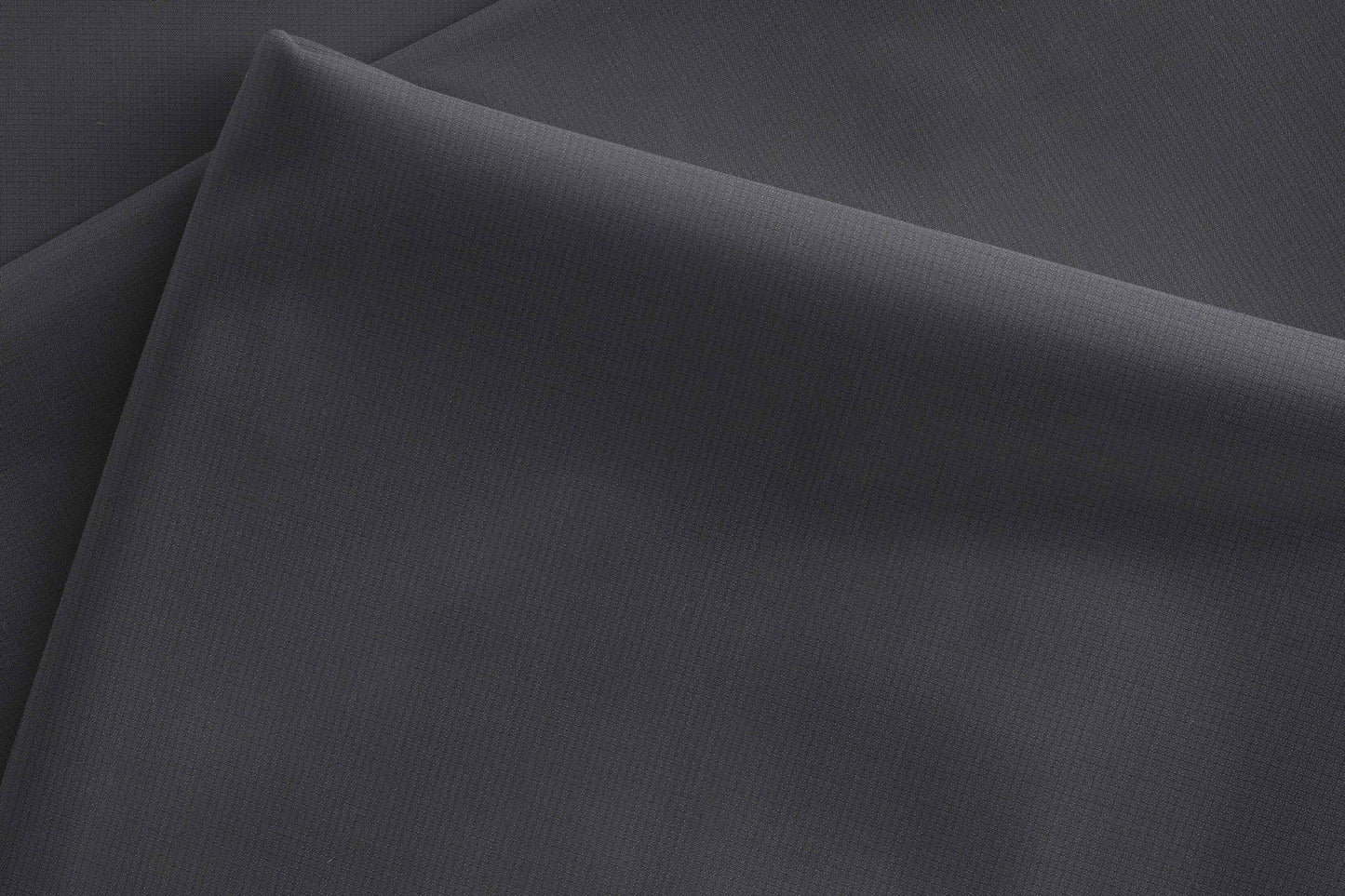 Steel Grey Super 90’s Extrafine Merino Poly Wool Micro Checks Suiting Fabric for Modern Menswear