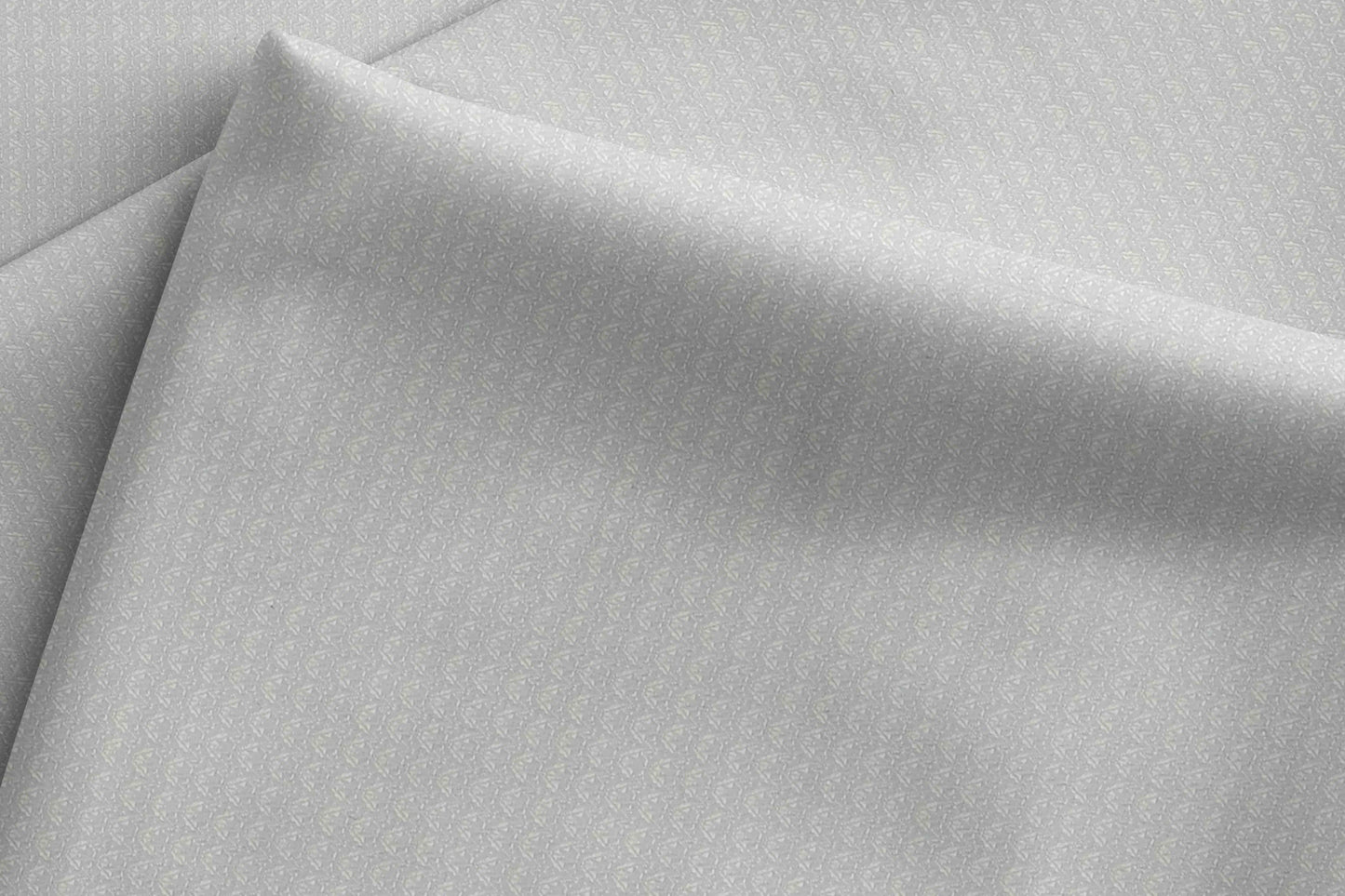 Ross Adlin Collection Giza Rich Cotton – Light Silver Dobby Micro-Structured Fabric