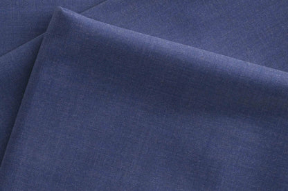 Super 130’s Wool-Rich Poly Wool Suiting by Adlantino Italy Tudor – Blue Micro Structure